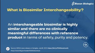 Understand biosimilar interchangeability [upl. by Ingalls]