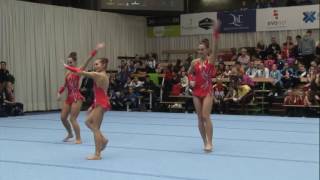 Turnclub Olympia Oosterzele JUN DYN HOFMAN Eva VAN PARYS Jana SCHREYEN Jolien FIAC 2016 [upl. by Avon]