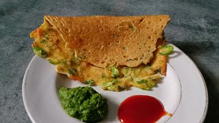 vegetable Chillapancake  winter special  zero oil cooking [upl. by Phonsa]