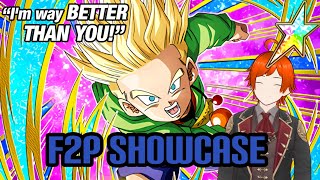 HUGE Potential too  100 F2P AGL SSJ Trunks Lvl 10 Links F2P Showcase  DBZ Dokkan Battle vtuber [upl. by Anoit]