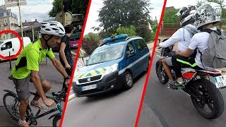 ROAD RAGE 😡 CYCLISTE VS AUTOMOBILISTE ✶ GENDARMERIE ► N°2 ◄ [upl. by Torrlow686]