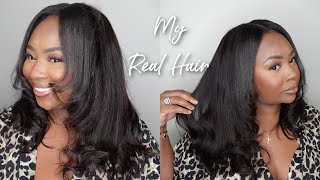 OMG This is my REAL hair 😱🔥 NEW Realistic VPart Wig with Natural Leave Out 😍  Unice Hair [upl. by Noemi358]