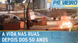 Idosos em situação de rua enfrentam preconceito e dificuldades  Primeiro Impacto 160124 [upl. by Nonnad775]