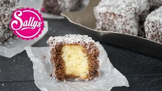 Lamington  Cupavci  locker leichte Schokoladenwürfel im Kokosmantel  Sallys Welt [upl. by Cheatham]