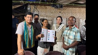 HCM Shri Conrad K Sangma and bypoll candidate Dr Mrs Mehtab Chandee campaigning in Gambegre [upl. by Namhcan]