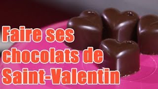 Faire des chocolats aphrodisiaques en forme de cœur  idée dessert pour la saint valentin [upl. by Pappano]