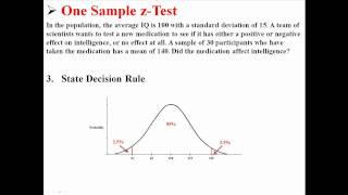 One Sample zTest [upl. by Zevahc]