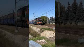 M621208 z składem wagonów samoładowczych PKP CARGO i Pół Miedź Trans [upl. by Annaierb278]