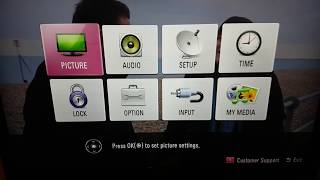 Look at a 42 Inch LG 42CS460 HD LCD TV I got but the picture far better on the other Hitachi TV P2 [upl. by Einehpets296]