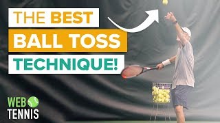 Tennis Serve Ball Toss Technique  How to Serve in Tennis [upl. by Ramunni582]