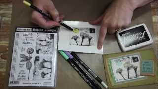 Creative Jump Start Summit 2013 3 Ways With Rubber Stamps [upl. by Cesar705]