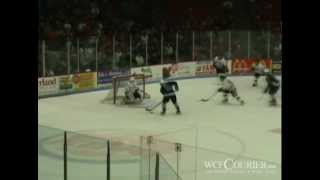 USHL Highlight  Stephon Williams quotbare handquot save [upl. by Ekal121]