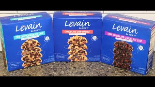 Levain Bakery Cookies Two Chip Chocolate Chip Chocolate Chip Walnut Dark Chocolate Chocolate Chip [upl. by Anitsirhcairam]