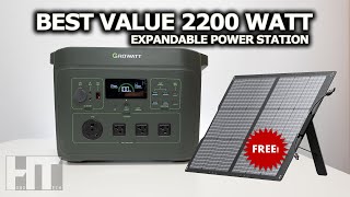 Growatt Infinity 2000  2200w LiFePO4 Power Station Solar Generator [upl. by Gnehc]