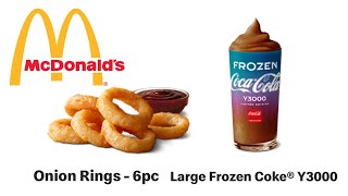 Checkout Basket McDonald’s Onion Rings 6pack amp CocaCola Y3000 [upl. by Swift]