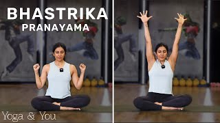 Bhastrika Pranayama  Bhastrika Pranayama for Beginners  Breathing Exercise  VentunoYoga [upl. by Vani]