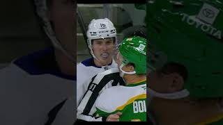 MARNER scrums with ERIKSSON EK as the period ends hockey nhl leafs wild [upl. by Norreht926]