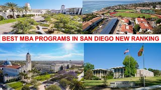 BEST MBA PROGRAMS IN SAN DIEGO NEW RANKING [upl. by Telimay]