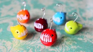 HanklerfishAnglerfish Polymer Clay Charm Tutorial [upl. by Ycrep315]