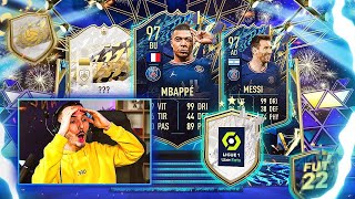 JE PACK 10 TOTS LIGUE 1 DANS LES RENFORTS PREMIUM  cest cheaté 🇫🇷   FIFA 22 Ultimate Team [upl. by Edna]