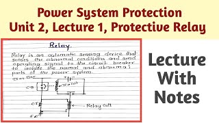 Relay Working  Protective Relay  Power System Protection  Hindi Explanation [upl. by Donelson]