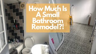 HOW MUCH DOES A SMALL BATHROOM REMODEL COST UK COSTS amp BEFORE amp AFTER REMODEL [upl. by Naor]