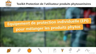 VY22 f 2021 Equipement de protection individuelle EPI pour mélanger les produits phytos [upl. by Ahsinav]