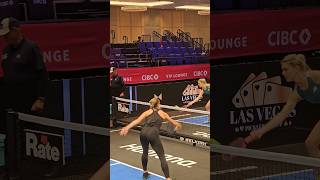 Eugenie Bouchard playing pro pickleball at Las Vegas Pickleball Cup 2024 ppatour [upl. by Cai]