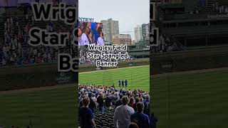 Final Friday Game at Wrigley Field Star Spangled Banner 🇺🇸 Chicago Cubs [upl. by Zorine579]