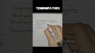 Tendinopathies Tenosynovitis Tenovaginitis Tendinosis physiotherapy [upl. by Annil]