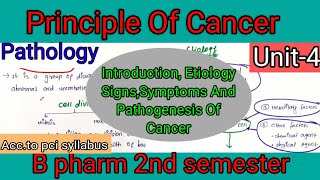 Principle Of Cancer Classification Etiology Pathogenesis Of Cancerpathophysiology pathology [upl. by Ankney612]