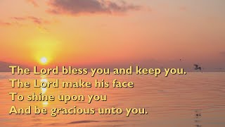 The Lord Bless You and Keep You with lyrics for congregations [upl. by Ulani945]