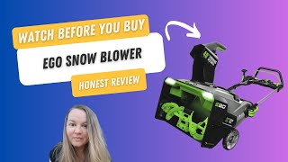 EGO Snow Blower Review  See it in action Does it actually work well [upl. by Ayenet390]