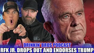 RFK Jr Drops Out And Endorses Trump  Drinkin Bros Podcast Episode 1397 [upl. by Tammany]