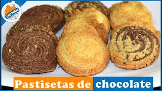 Galletas de mantequilla pastisetas de chocolate y de almendra [upl. by Eillit]