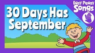 📆 30 Days Has September  learn or teach Days in the months song  the calendar song 📅 [upl. by Wilfreda]