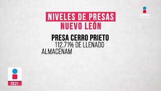 Las 3 presas de Nuevo León se encuentran llenas  Noticias MTY con Claudia Ovalle [upl. by Aden108]