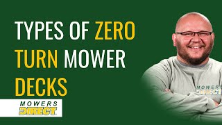 Types of Zero Turn Mower Decks [upl. by Krucik]