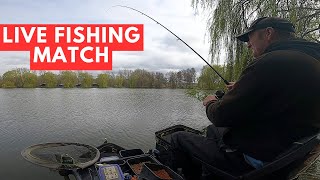 Live Fishing Match Suffolk Water Park matchfishinguk [upl. by Aremahs]