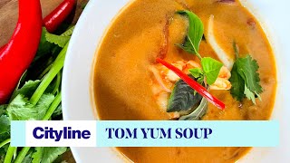 Tom yum soup with coconut cream [upl. by Chita361]