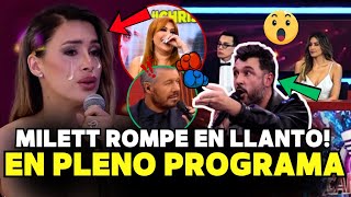 ¿QUE PASÓ MILETT FIGUEROA LLORÓ EN EL CANTANDO EN PLENO PROGRAMA [upl. by Arbuckle910]