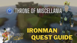 Runescape  Ironman Quest Guide Throne of Miscellania [upl. by Kcirdaed517]