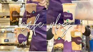 eng cafe vlog tealive 7  fasting month 🌙🧋🍫 [upl. by Anilec240]