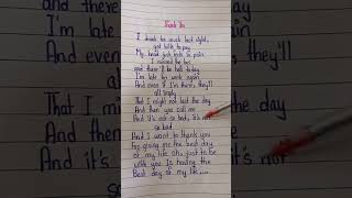 Thank you 🤍 Dido lyrics viral shorts [upl. by Arbuckle]