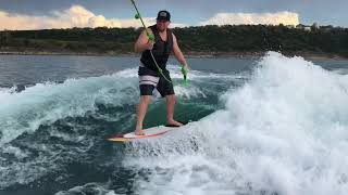 Wakesurfing the Bowl  malibu Wakesetter And B52 [upl. by Liryc]