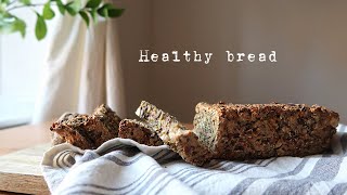 Easy Vegan MultiSeed Bread gluten free yeast free sugar free egg free dairy free [upl. by Zertnom]