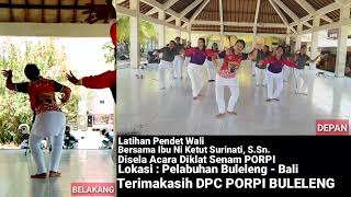 🔥Latihan🔥Tari Pendet Wali  Tampak Depan dan Belakang Bersama Ibu Ni Ketut Surinati SSn [upl. by Artinad]