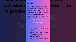 DTZ B1 Brief Email Schreiben Beispiel deutsch deutschlernen [upl. by Arianna176]