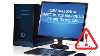 How to FIX  Как исправить ошибку  Please Power Down AND Connect the PCIe Power Cable for Graphics [upl. by Aelem214]