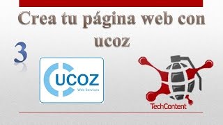 Crea tu página web con ucoz más configuraciones  parte 3 [upl. by Krein658]